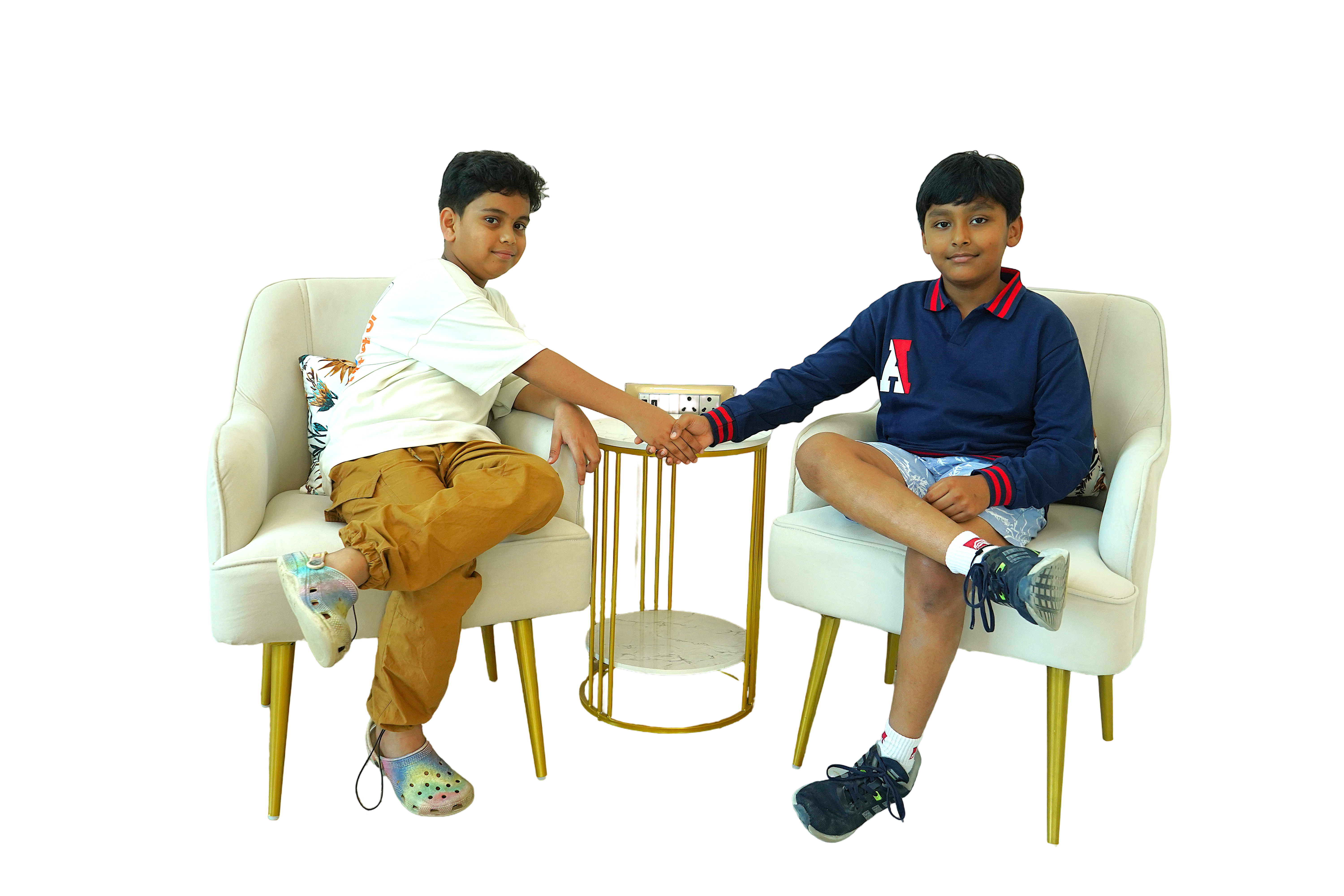 Three students studying together